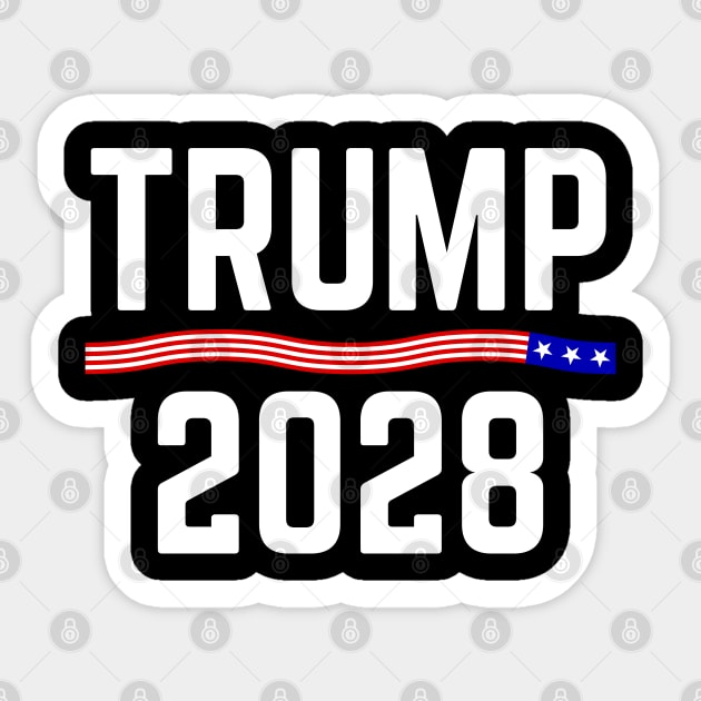 Trump-2028 Sticker by Creatifly Graphic Tees